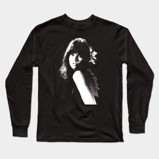 Linda Ronstadt /// Flower Portrait Long Sleeve T-Shirt